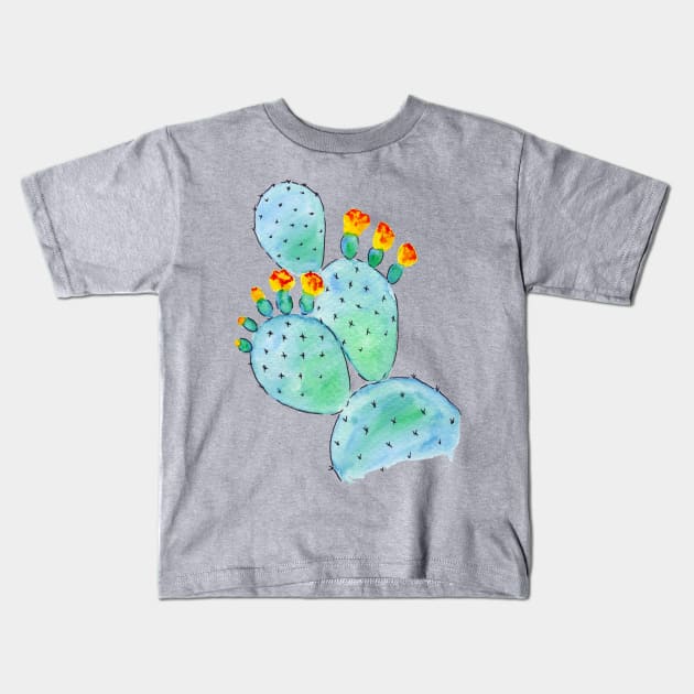 prickly pear Kids T-Shirt by terastar